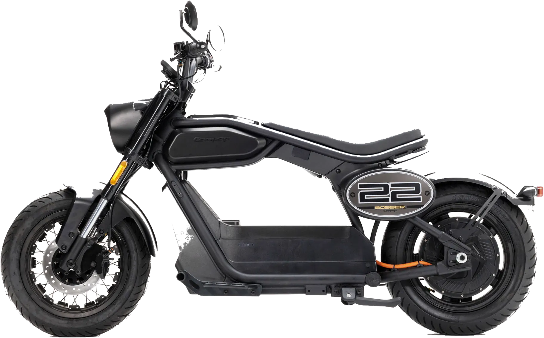Coopop Bobber, freigestellte Seitenansicht