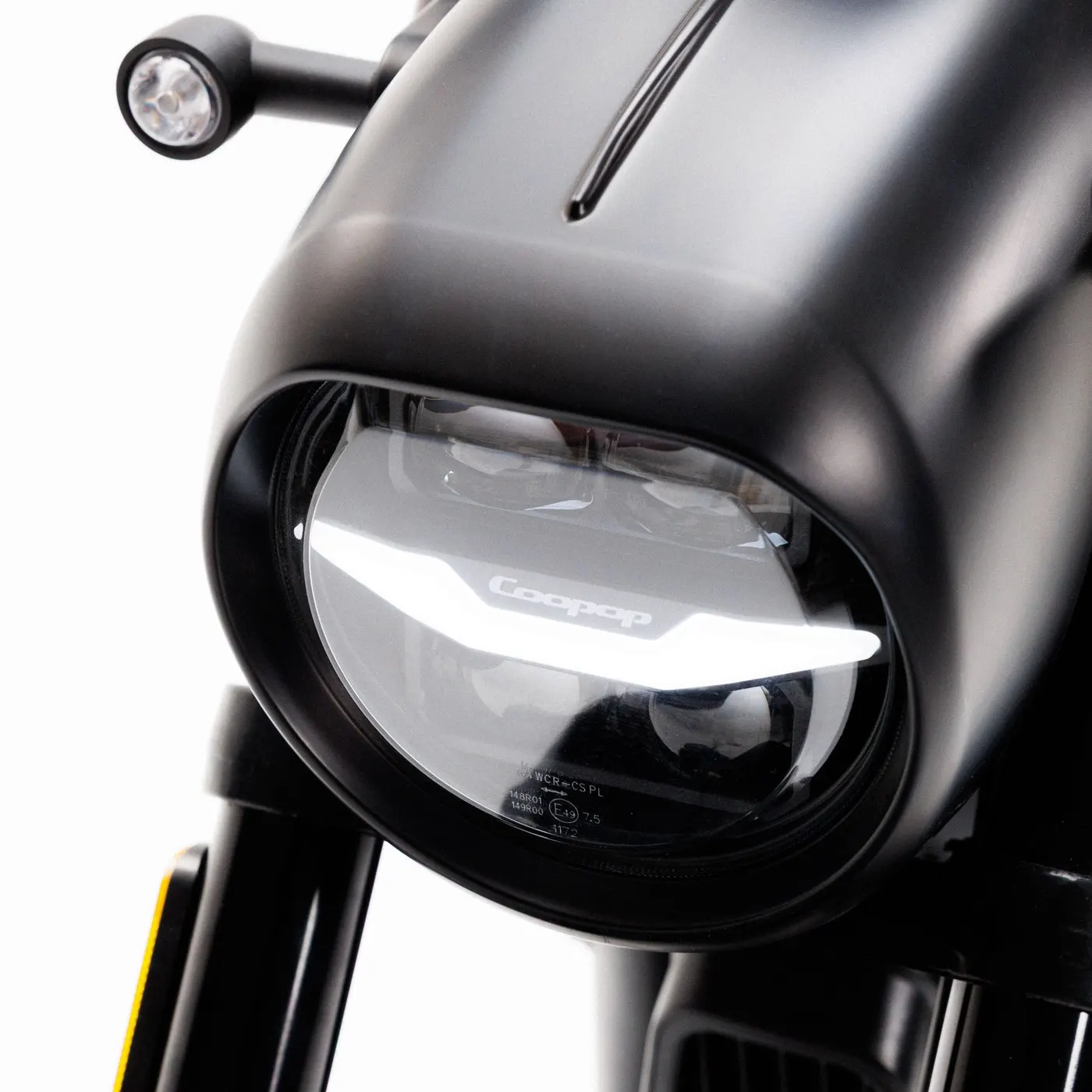Detailaufnahme des Antriebs am Coopop Bobber